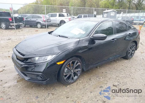 2020 Honda Civic Sport z USA, uszkodzony, nr VIN 19XFC2F80LE001882